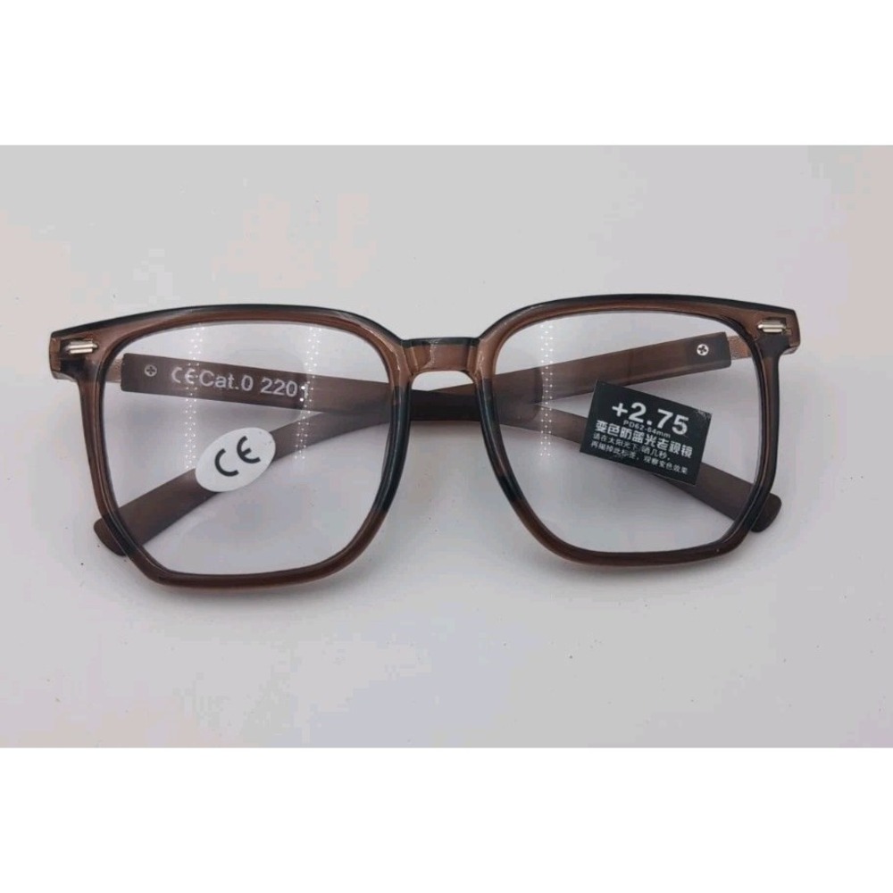 Reading glasses brown 2.75 Men's Women's